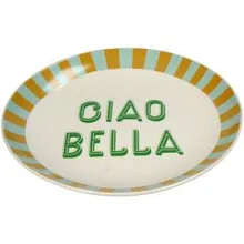 Taldrik Ciao Bella D25 roheline/valge