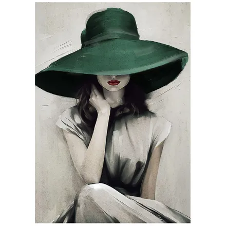 Seinapilt Green Hat 70x100