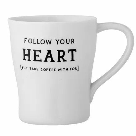 Kruus Follow Your Heart 330ml valge