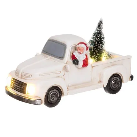 Valgusti Santa Truck valge