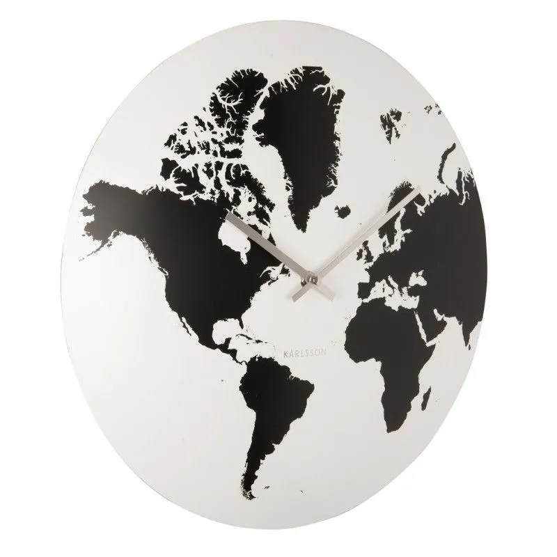 Seinakell Karlsson World Map D39 must/valge